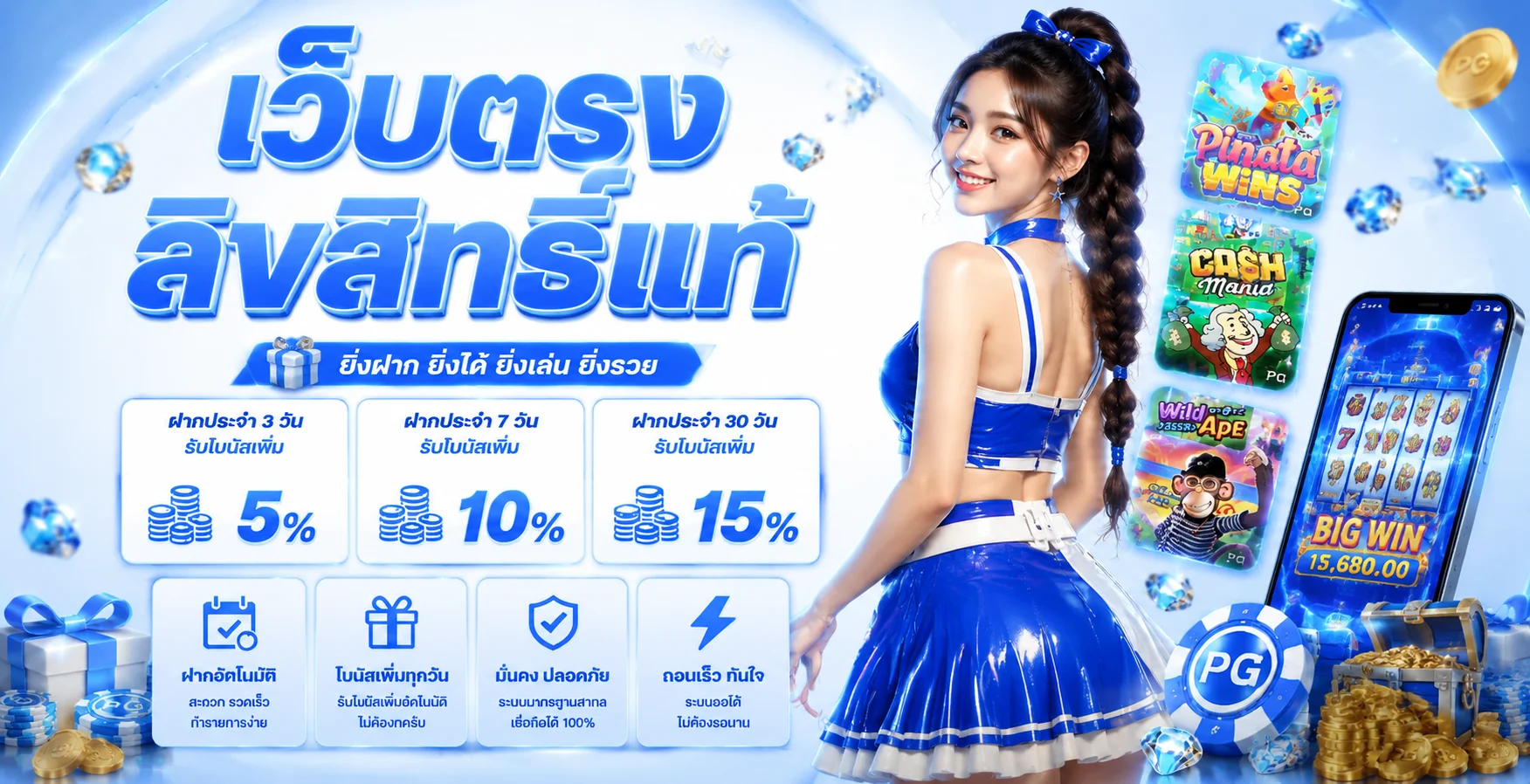 Hongplus (หงส์พลัส) | ซื้อหวยออนไลน์ สล็อต คาสิโนครบวงจร